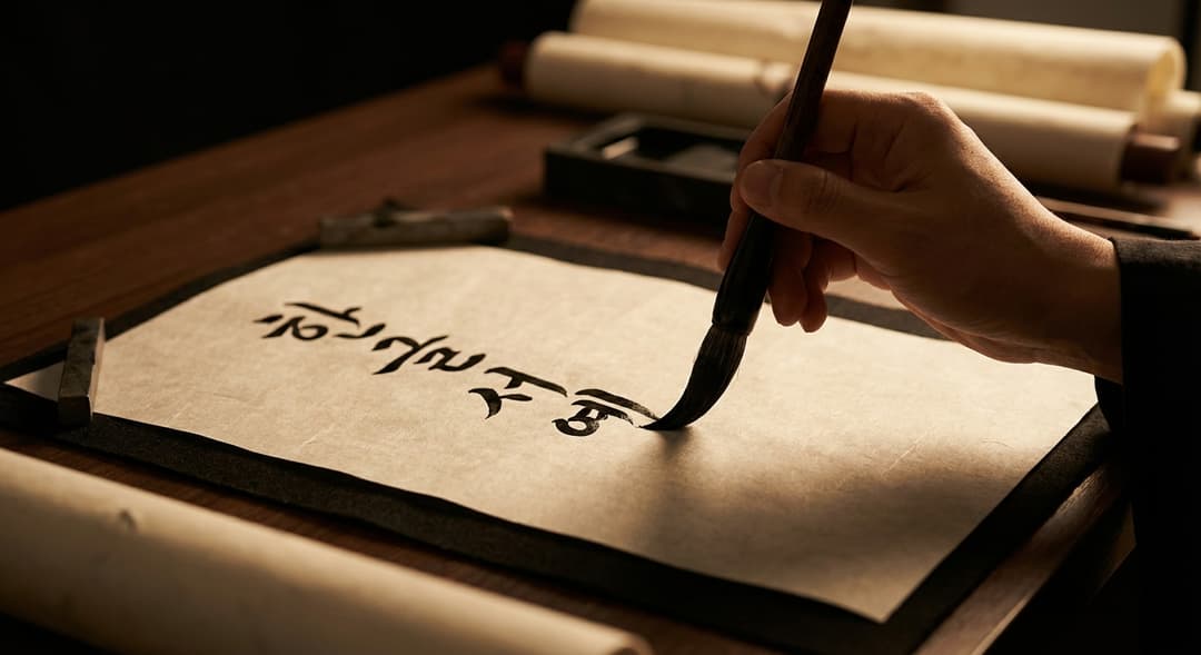 Koreańska kaligrafia hangul